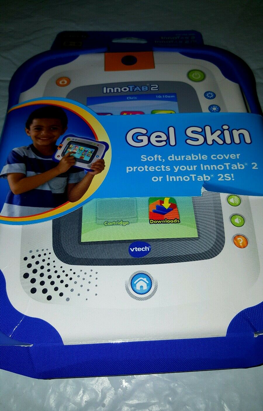 New VTech InnoTab 2 and 2S Gel Skin cover case Blue Perfect for kids to grab - Fresh Stock Dated February 2026