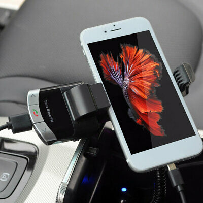 Car Hands-free IR FM MP3 Music Player Charger   LED Wireless Car Charger Mount - Fresh Stock Dated December 2025
