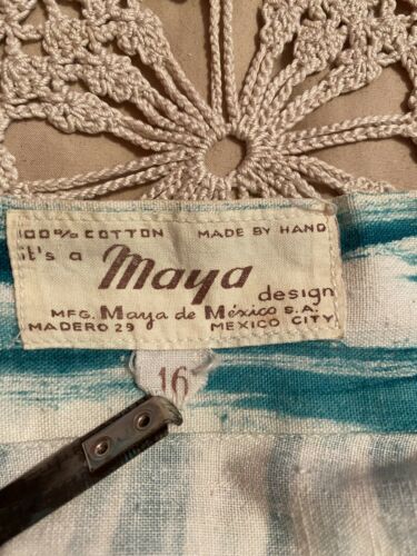 maya de Mexico 1950s hand-painted circle skirt size 14 - Fresh Stock Dated February 2026