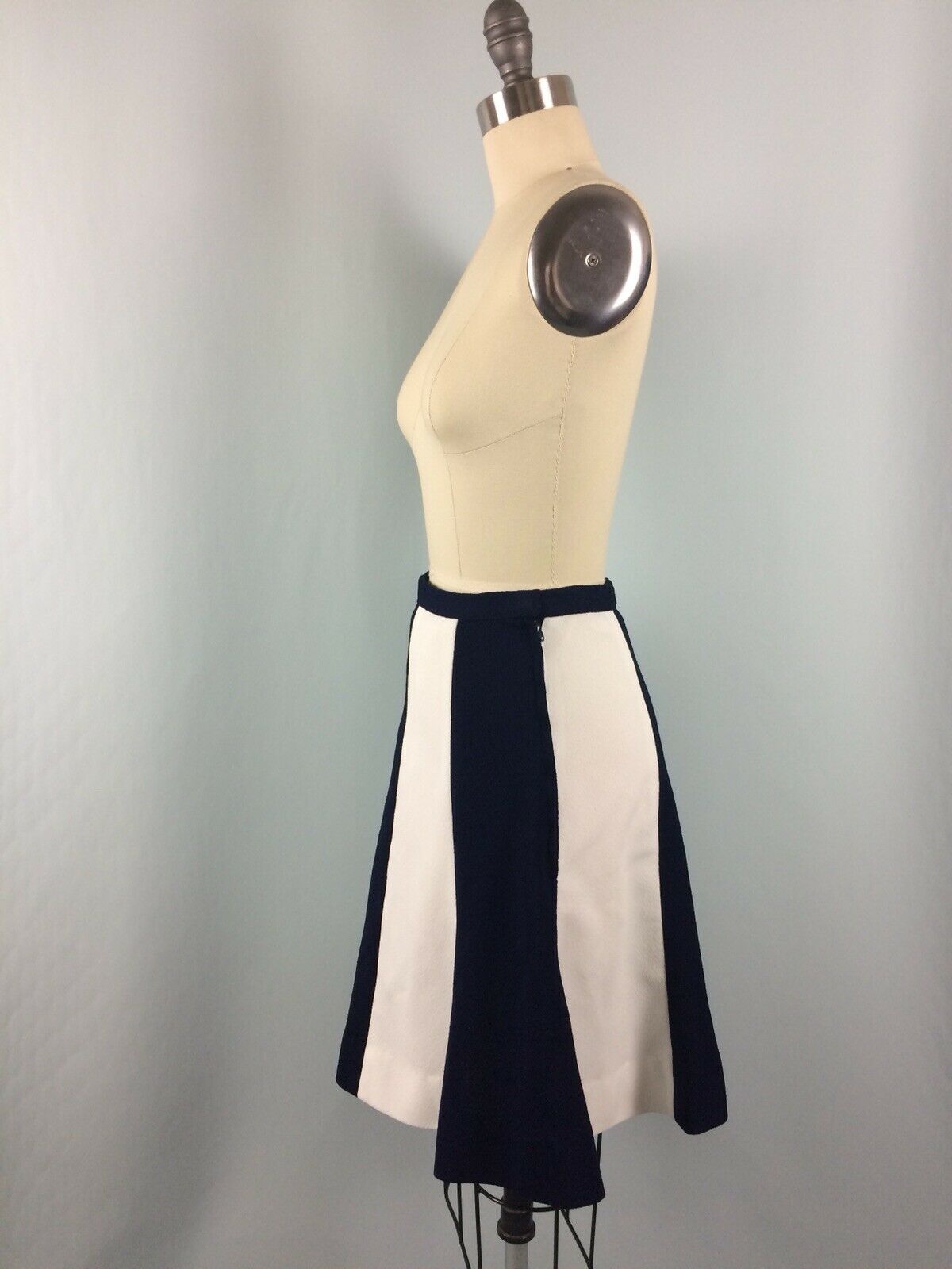 Vintage Skirt Girls Handmade Navy Blue White Polyester Cheer School 1960's 70's - Fresh Stock Dated March 2026