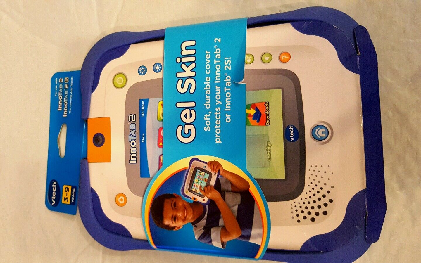 New VTech InnoTab 2 and 2S Gel Skin cover case Blue Perfect for kids to grab - Fresh Stock Dated February 2026