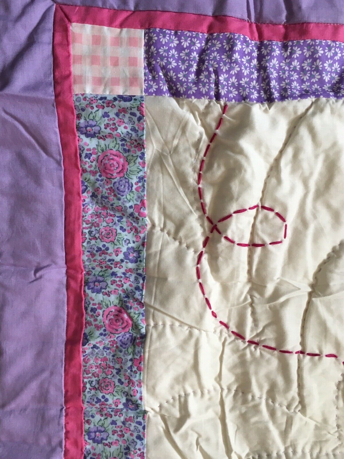 Butterfly Standard Pillow Sham Embroidered Detail Appliqué Design Lavender Multi - Fresh Stock Dated February 2026