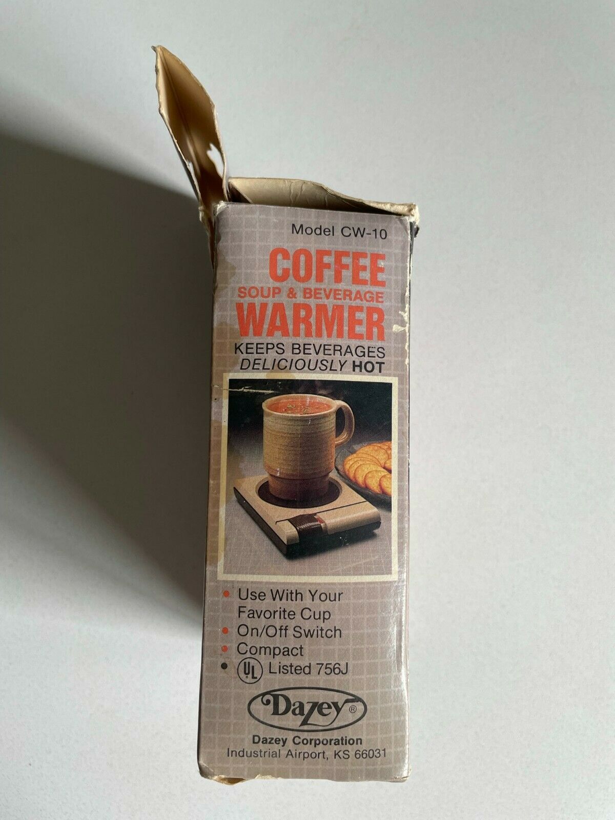 Vintage Dazey Coffee Soup Beverage Cup Mug Warmer 25 Watts CW-10 Rare Brown - Fresh Stock Dated February 2026