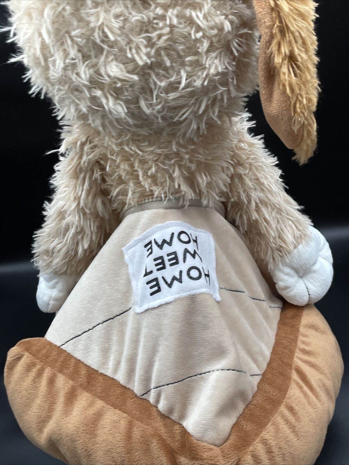 Happy Nappers Home Sweet Home Dog Perfect Play Pillow 14” x 12” Beige Doghouse - Fresh Stock Dated February 2026