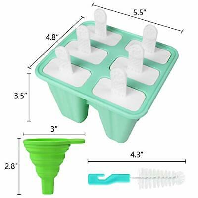 Popsicle Molds, Silicone Popsicle Molds DIY Reusable Ice Pop Molds - Easy - Fresh Stock Dated December 2025