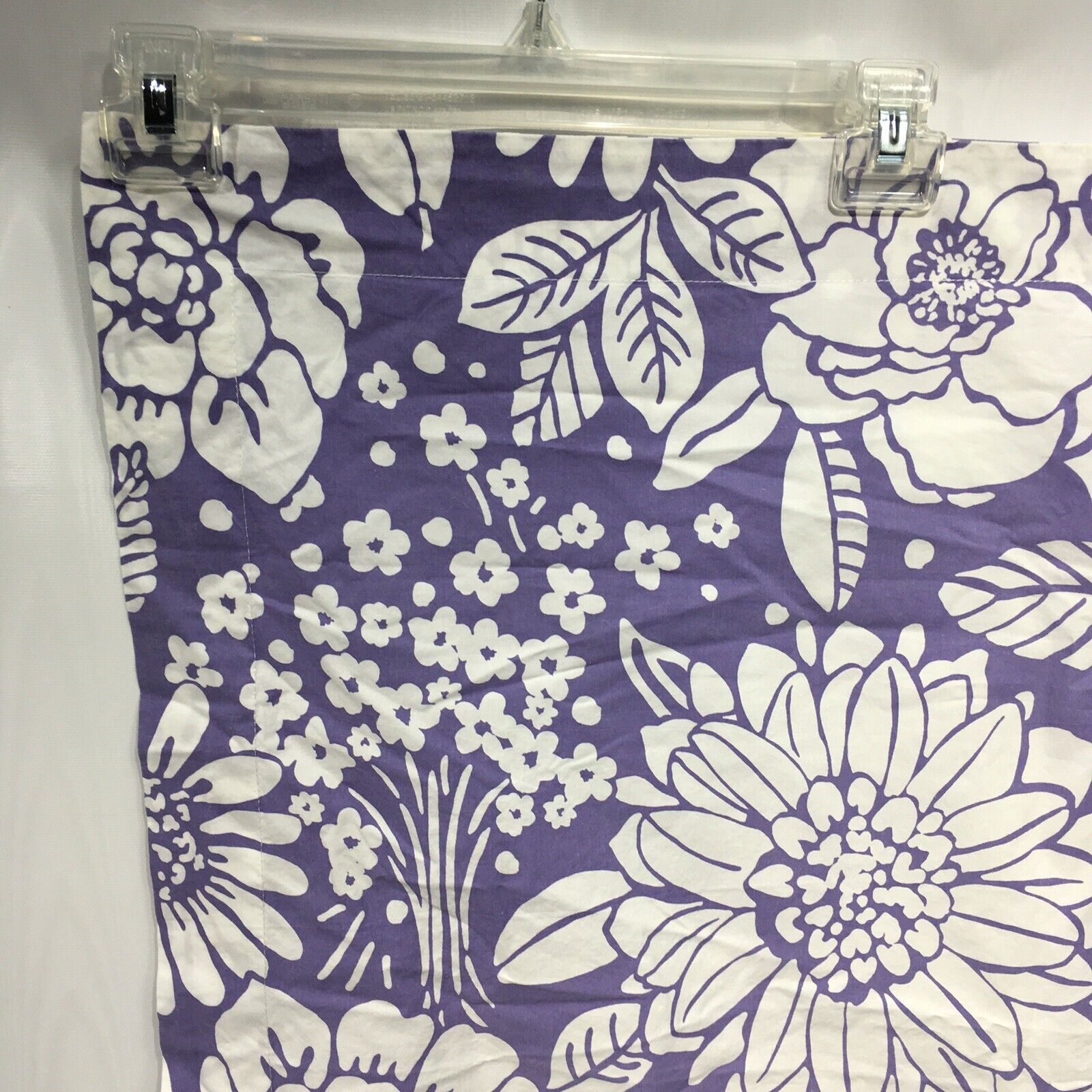 Pottery Barn Kids Euro Pillow Sham Purple White Floral 29