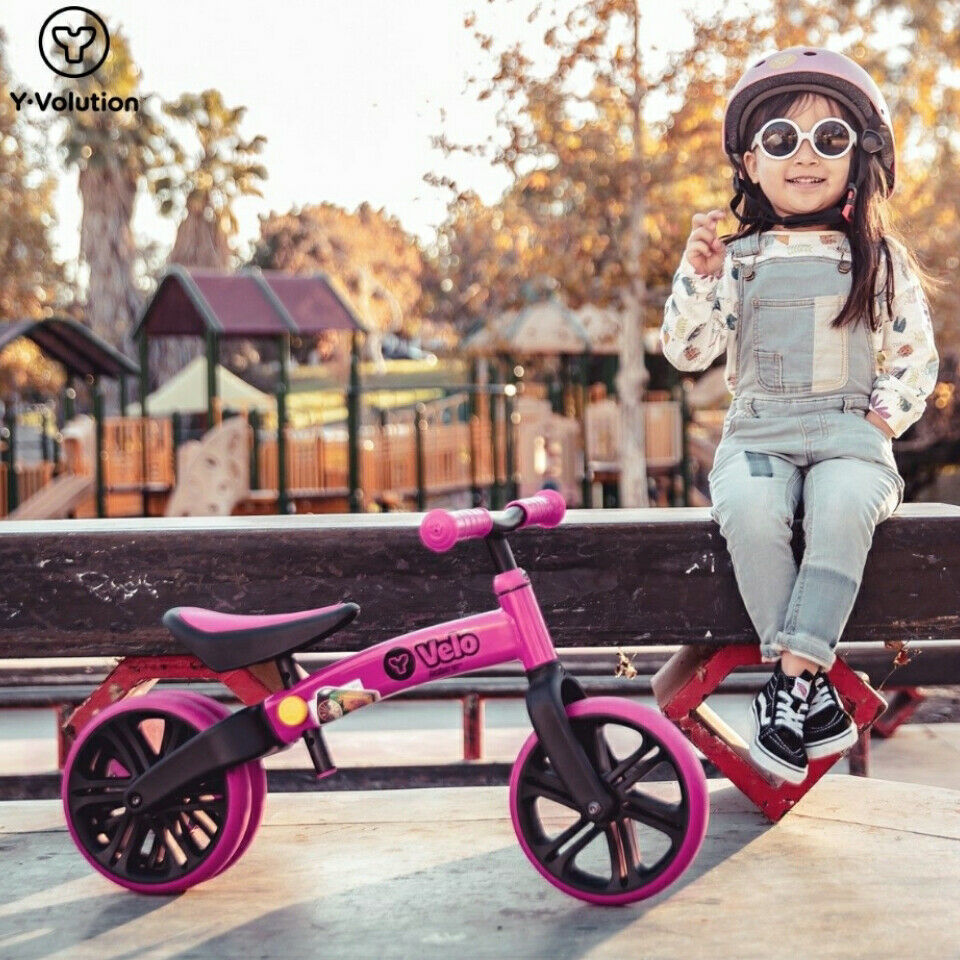 Yvolution Y VELO Junior Toddler STARTER BALANCE BIKE No-Pedal CHOOSE COLOR! FUN - Fresh Stock Dated February 2026