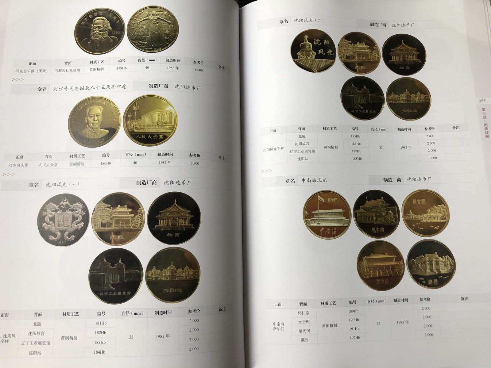 1979-2020 Modern Chinese Brass/Copper Coin medals Catalogue 452pages - Fresh Stock Dated February 2026