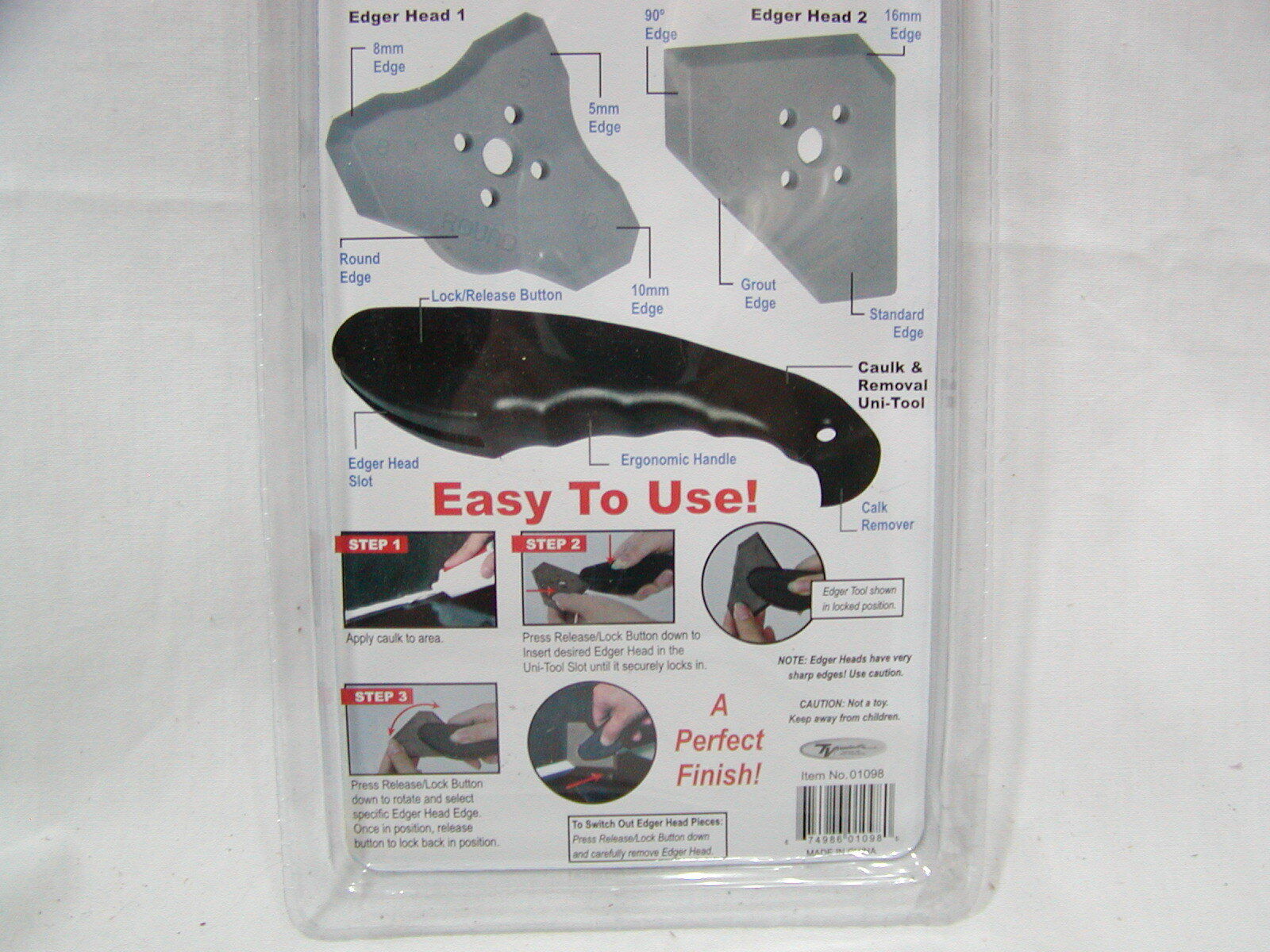 Unopened Smart Caulk Tool Kit 8 Sealing Edge Size Removal Tool Scraper - Fresh Stock Dated February 2026