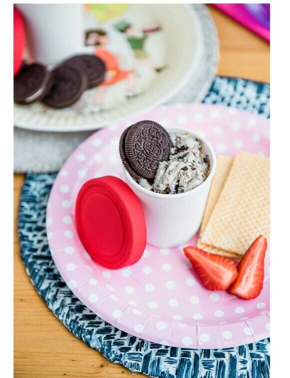 Mini Envases Para Congelador De Helados - Juego De 6 Con Tapas De Silicona - Fresh Stock Dated December 2025