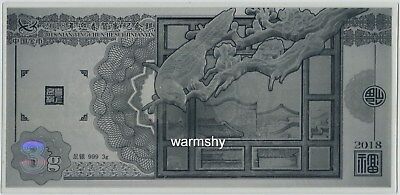 China 2018 Traditional New Lunar Year Celebration Good Fortune Silver 3g COA - Fresh Stock Dated February 2026