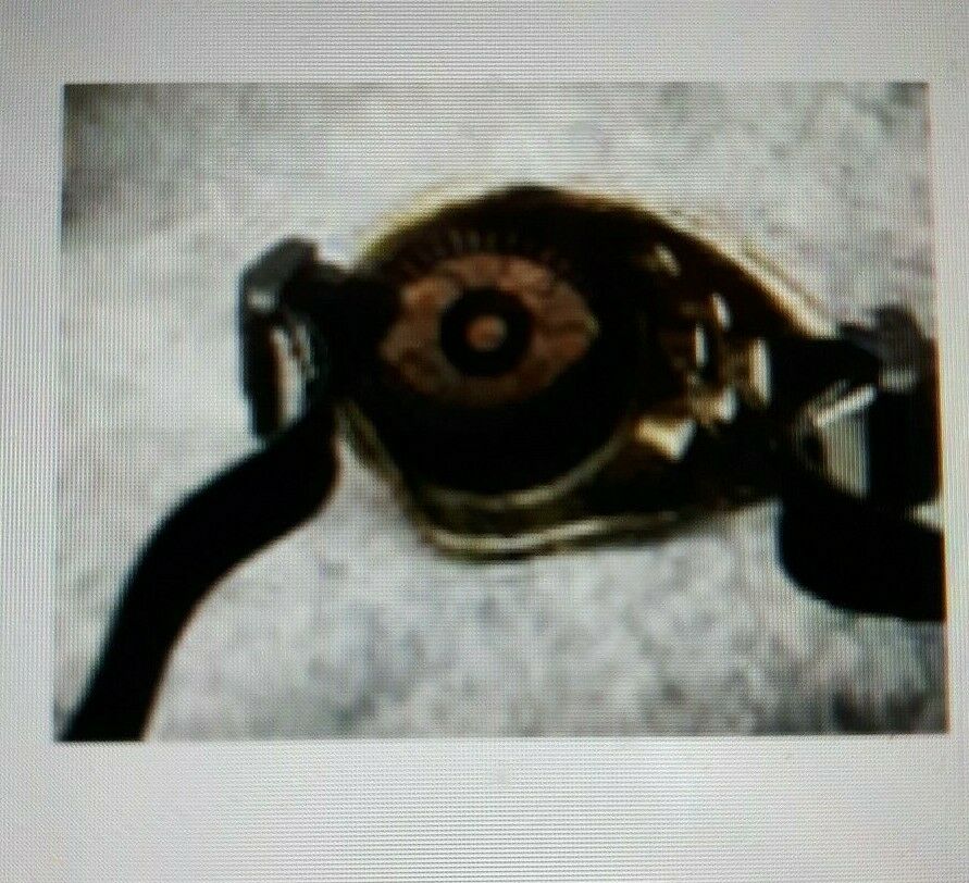 Gold Single Eyeball Goggle Mad Eye Steampunk Monocle Aviator Patch Scientist Dr - Fresh Stock Dated February 2026