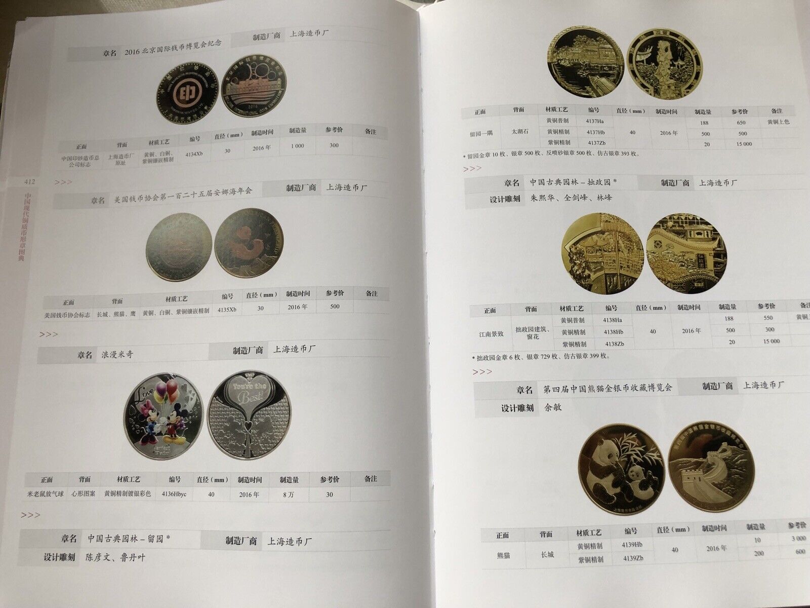1979-2020 Modern Chinese Brass/Copper Coin medals Catalogue 452pages - Fresh Stock Dated February 2026