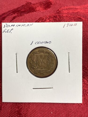 1944~~ Dominican Republic 1 Centavo Coin, Circulated - Fresh Stock Dated February 2026