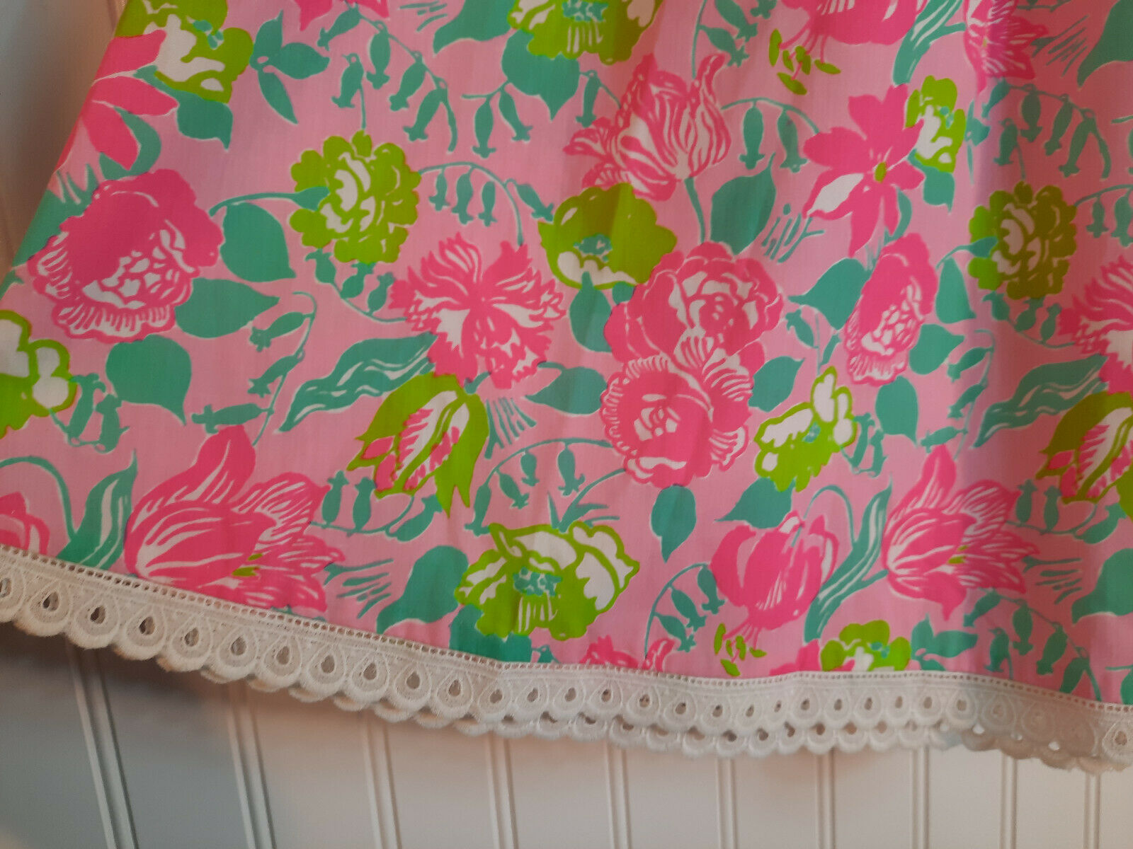 VTG 1970s 70s 80s The Lilly Pulitzer Floral Print Skirt Lace Sz 12 Women's NWOT - Fresh Stock Dated February 2026