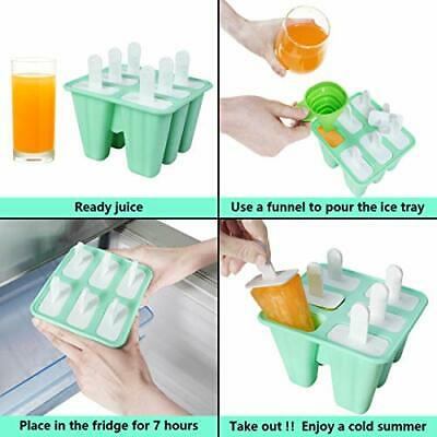 Popsicle Molds, Silicone Popsicle Molds DIY Reusable Ice Pop Molds - Easy - Fresh Stock Dated December 2025