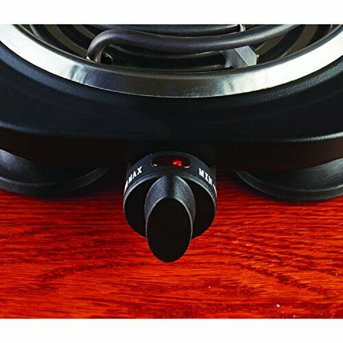 Brentwood TS-321BK 1000w Single Electric Burner, Black - Fresh Stock Dated December 2025