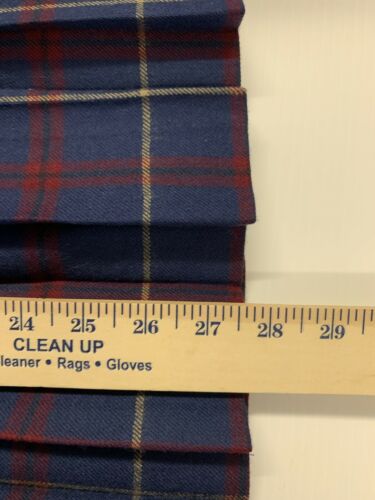 David Brooks Ltd Vintage Skirt Plaid Pleated Wool Blue Tartan Knee 14 - Fresh Stock Dated February 2026