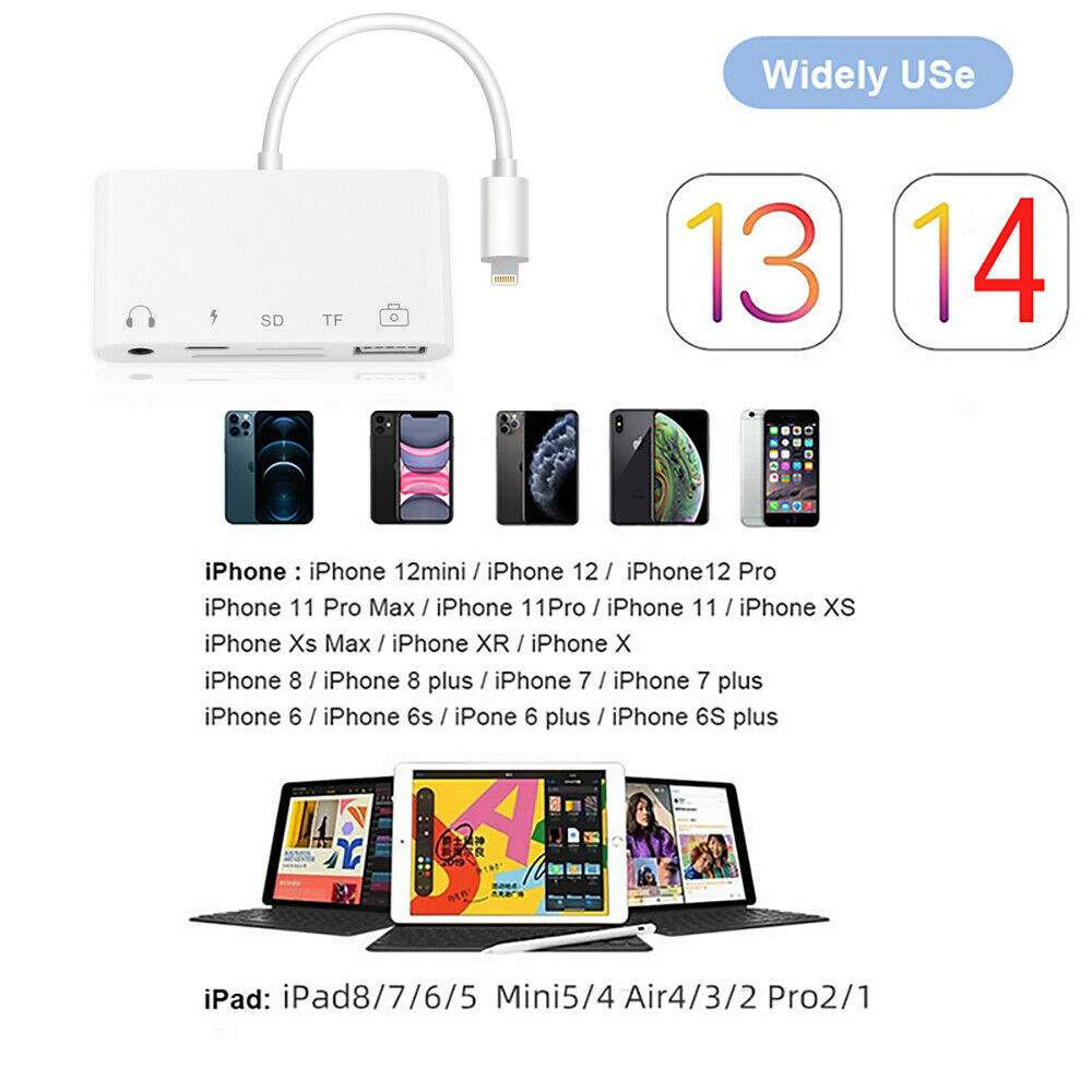 IOS14+ Apple iPhone to USB Mouse iPad Camera iPhone OTG Keyboard Card Reader - Fresh Stock Dated February 2026