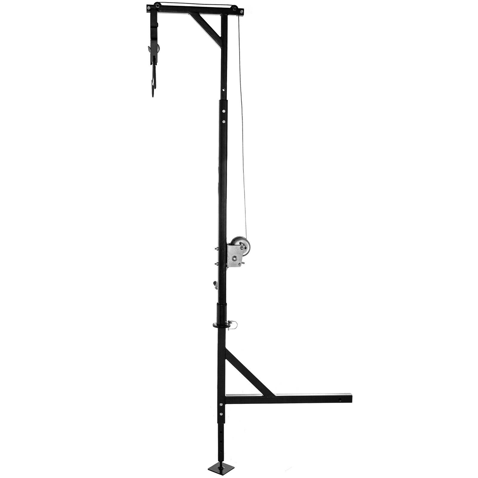 VEVOR Hitch Mounted Deer Hoist Hitch Game Hoist 500lbs Winch Swivel w/ Gambrel - Fresh Stock Dated December 2025