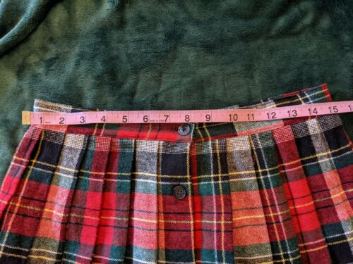Vintage ALBEE Made in USA PLAID WOOL Button Up MAXI Skirt PREPPY COTTAGECORE - Fresh Stock Dated February 2026