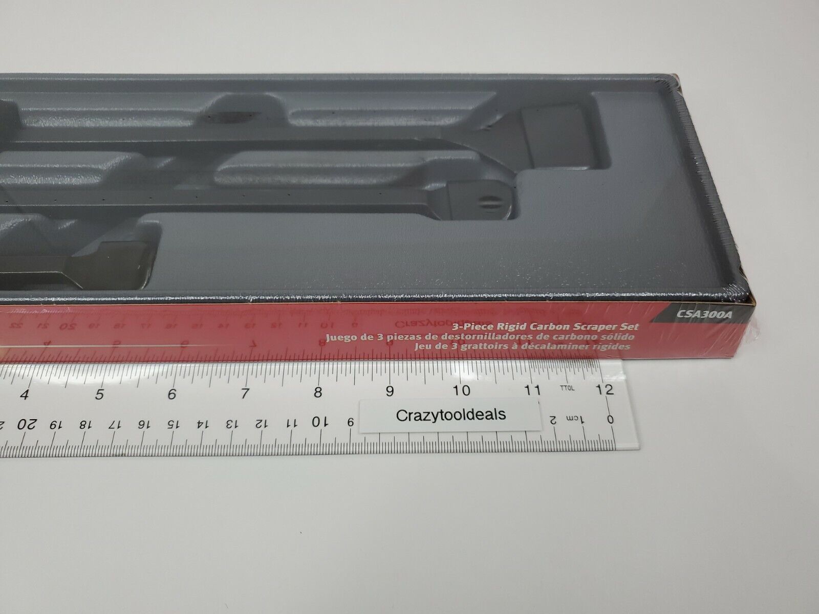 Snap On Tools NEW CSA300A 3 Piece Black Hard Handle Rigid Carbon Scraper Set USA - Fresh Stock Dated February 2026