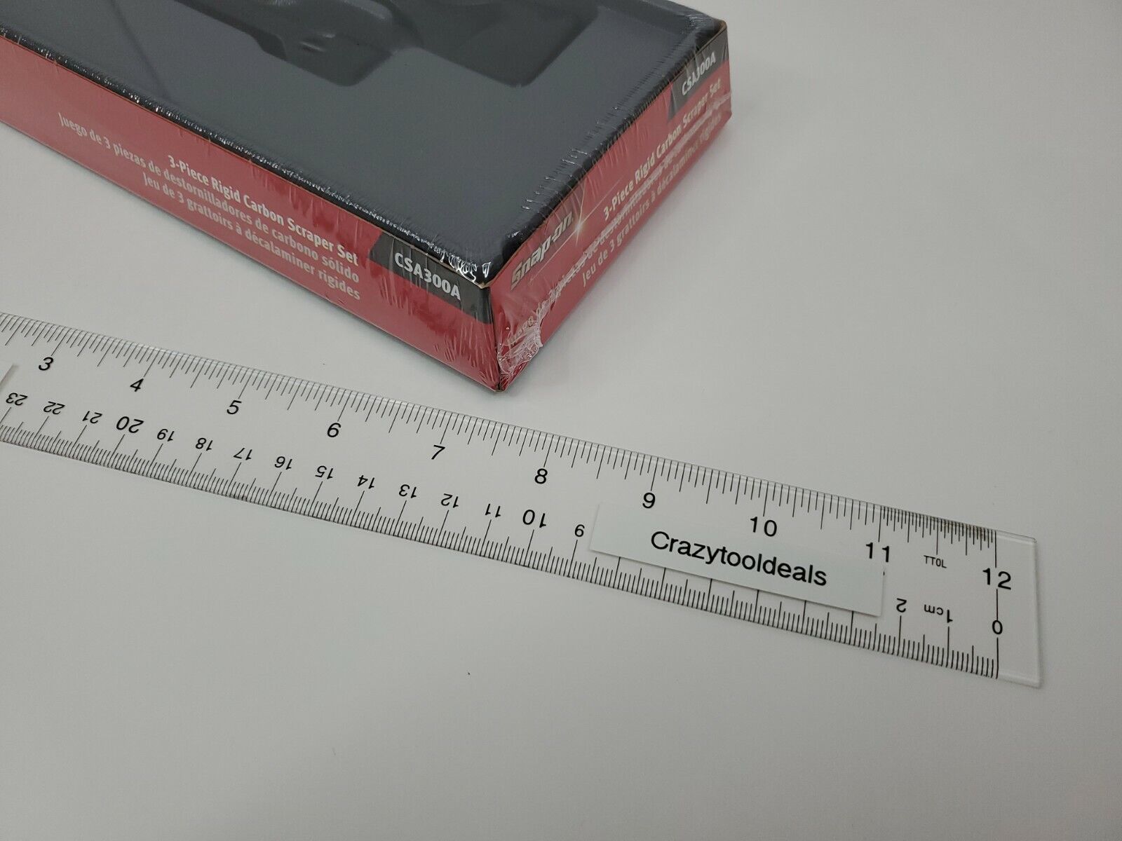 Snap On Tools NEW CSA300A 3 Piece Black Hard Handle Rigid Carbon Scraper Set USA - Fresh Stock Dated February 2026