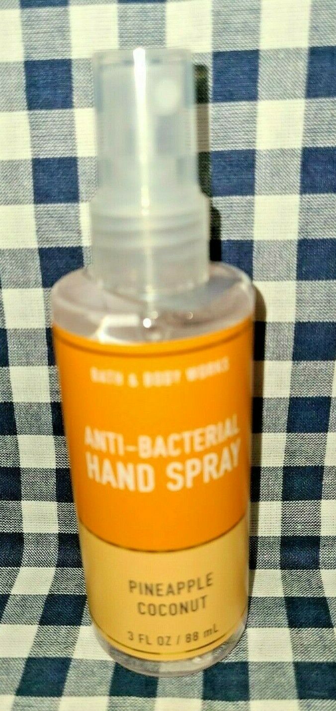 2-Pack Pineapple Coconut NEW Anti-Bacterial Spray Sanitizer Bath & Body Works - Fresh Stock Dated December 2025
