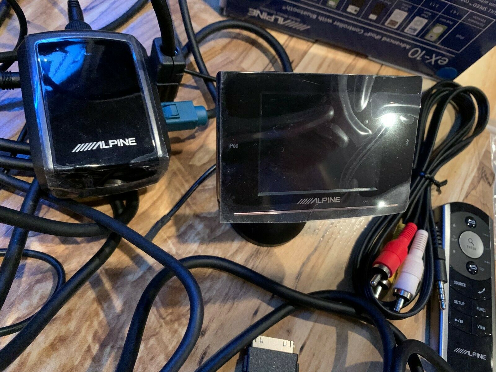 ALPINE EX-10 UNIVERSAL PHONE BLUETOOTH HANDS FREE CAR FM TRANSMITTER RETRO FIT - Fresh Stock Dated February 2026