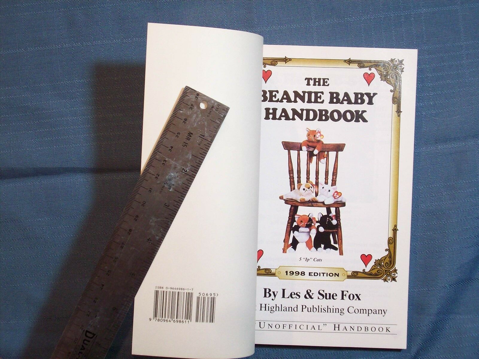 BEANIE BABY HANDBOOK 1998 EDITION BY LES & SUE FOX LYRICS TO THE NEW BEANIE BABY - Fresh Stock Dated December 2025