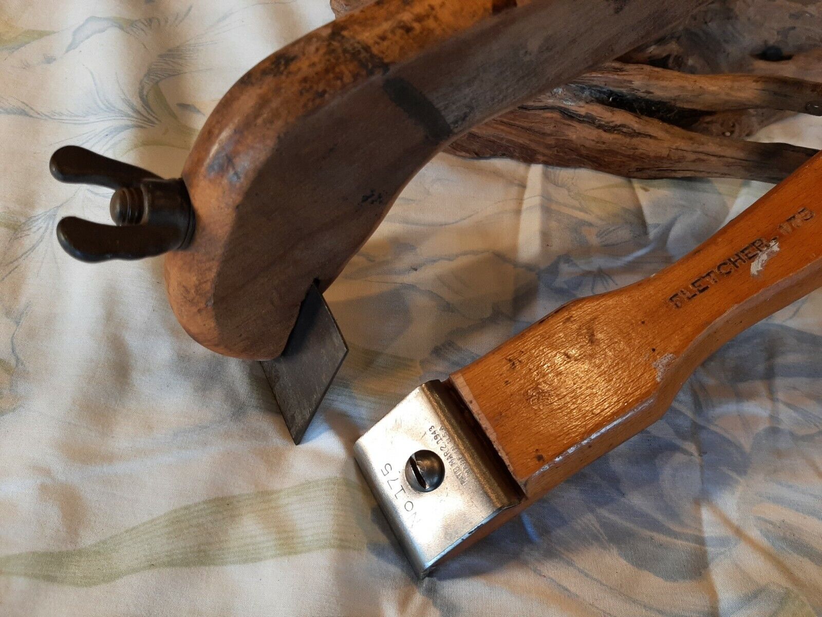 Vintage FLETCHER Scraper  No. 175 and one Unbranded - Fresh Stock Dated February 2026