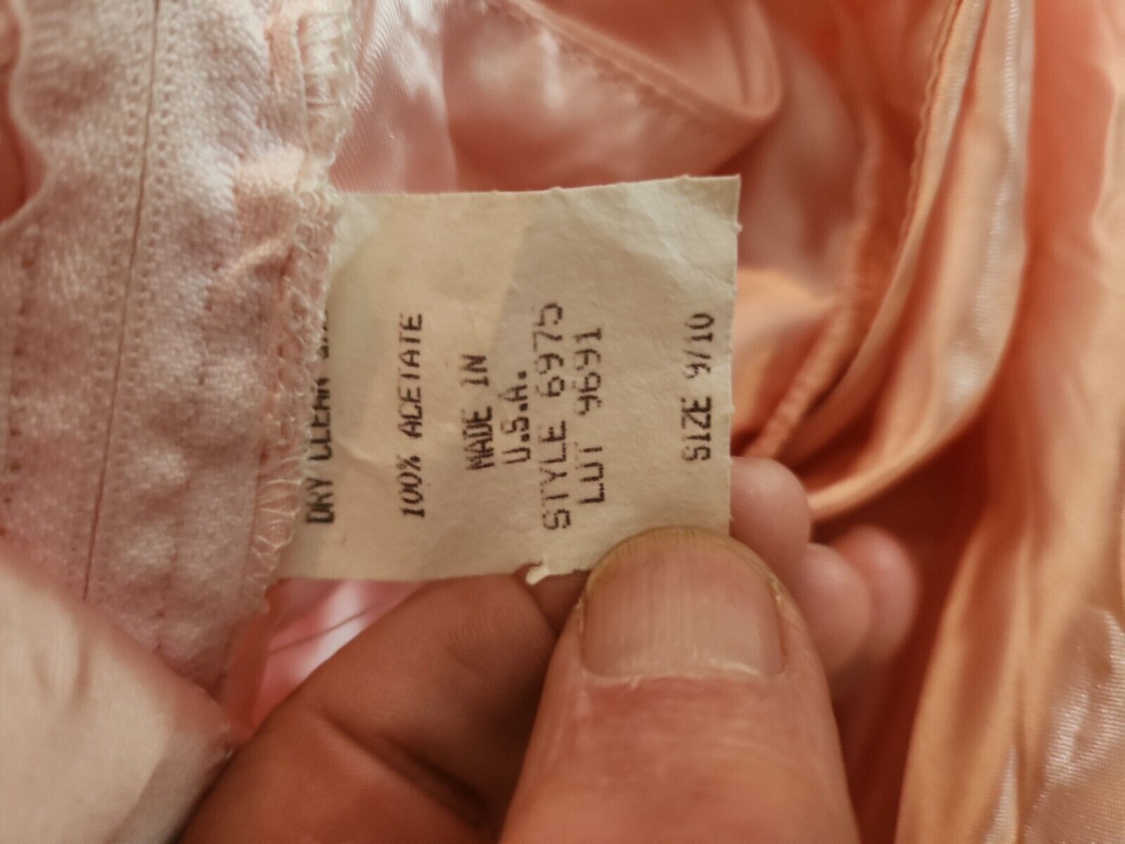 vintage skirt 1980 s pink satin w/ lace overlay sz 9-10 80's great - Fresh Stock Dated February 2026