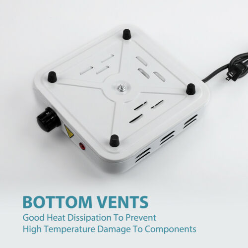 500W-1500W Portable Electric Single Burner Hot Plate Kitchen Stove Dorm Cooktop - Fresh Stock Dated December 2025