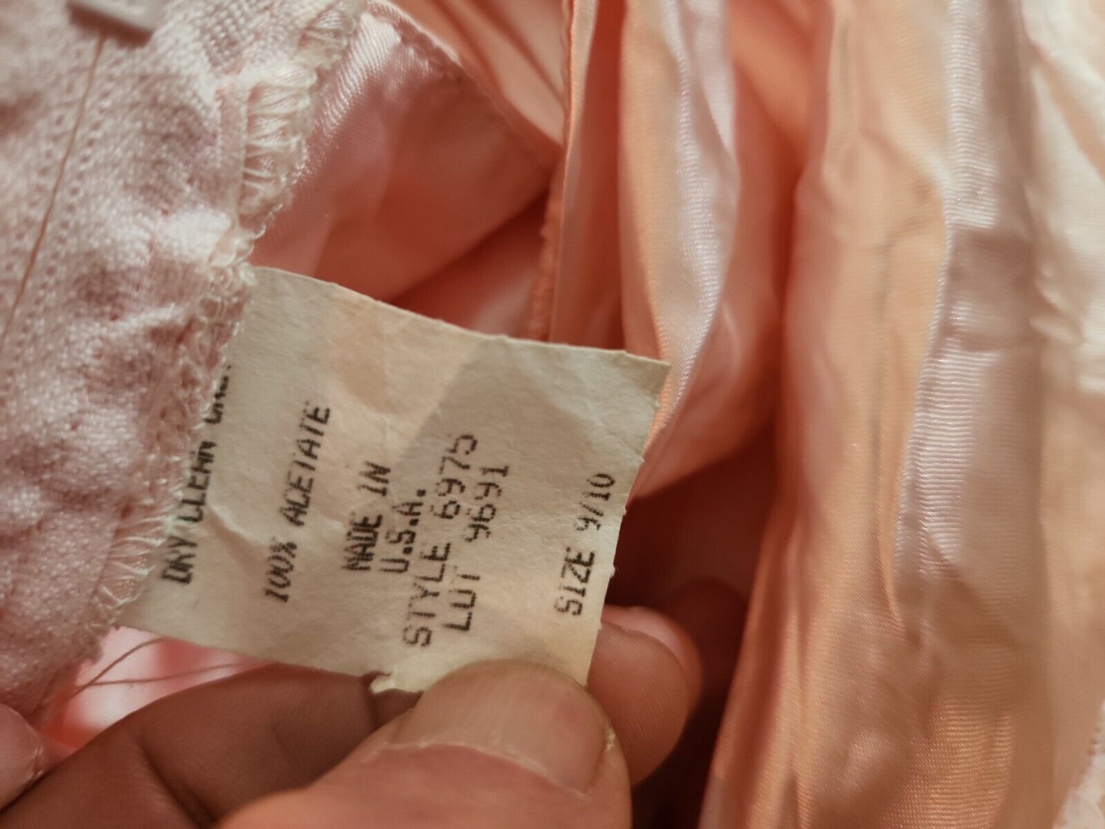 vintage skirt 1980 s pink satin w/ lace overlay sz 9-10 80's great - Fresh Stock Dated February 2026