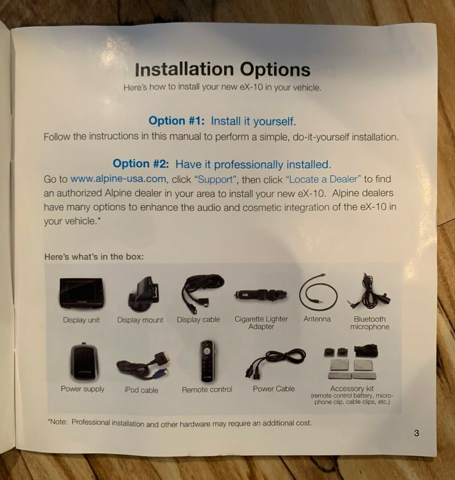 ALPINE EX-10 UNIVERSAL PHONE BLUETOOTH HANDS FREE CAR FM TRANSMITTER RETRO FIT - Fresh Stock Dated February 2026