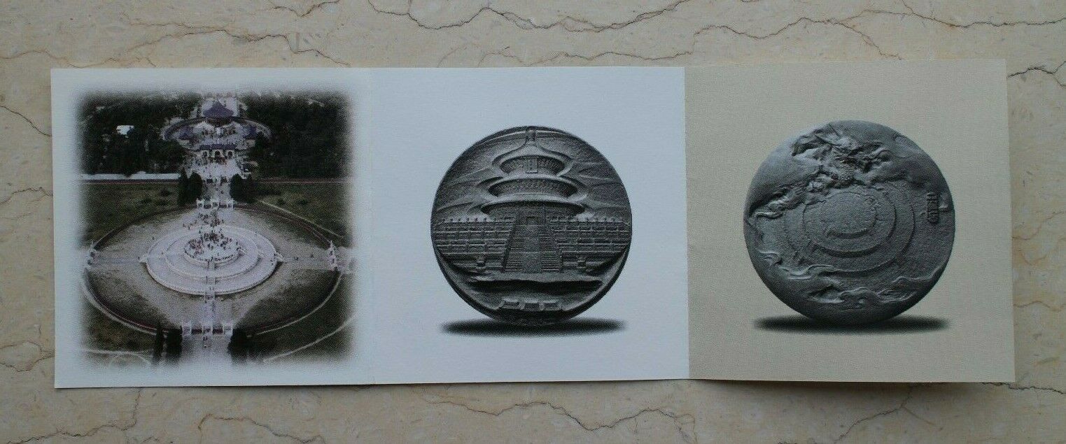 China 2018 60mm Paktong Medal - Temple of Heaven - Fresh Stock Dated February 2026