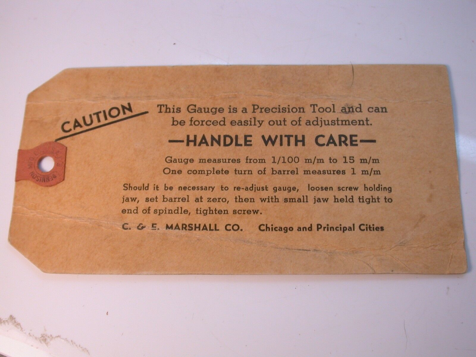 C & E Marshall Bench Micrometer With Gauge in with Original Instructions - 25C - Fresh Stock Dated February 2026