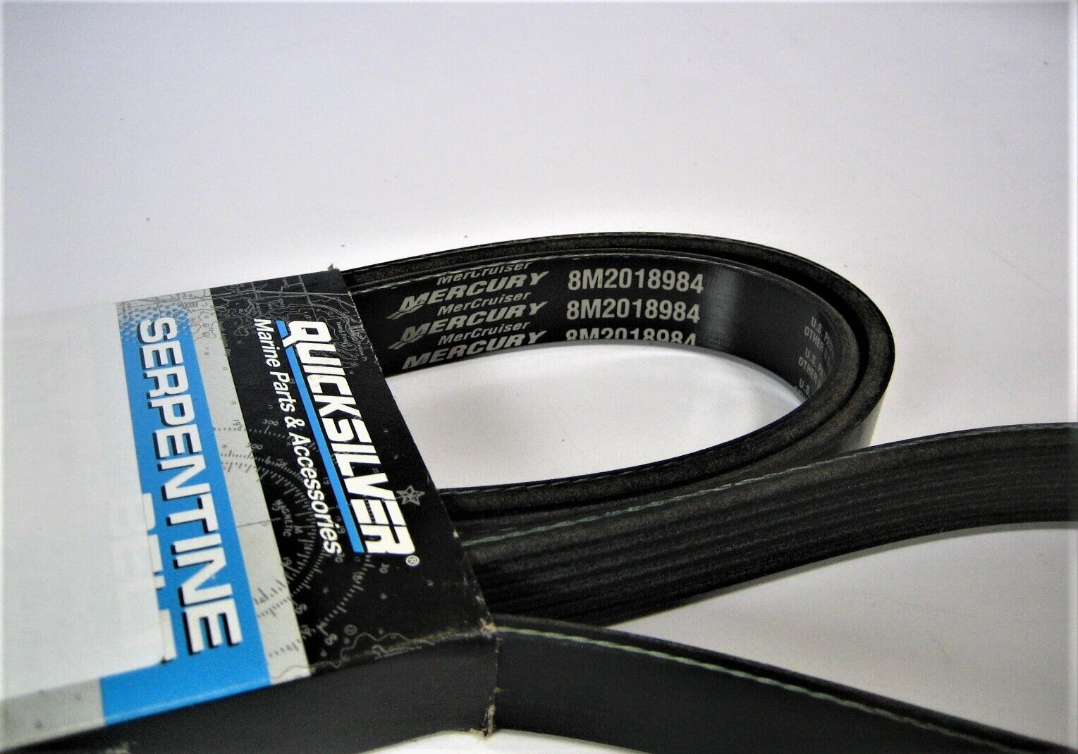 Quicksilver 57-8M2018984 *OEM* ~NEW~ MerCruiser 4.3L Sterndrive Serpentine Belt - Fresh Stock Dated February 2026