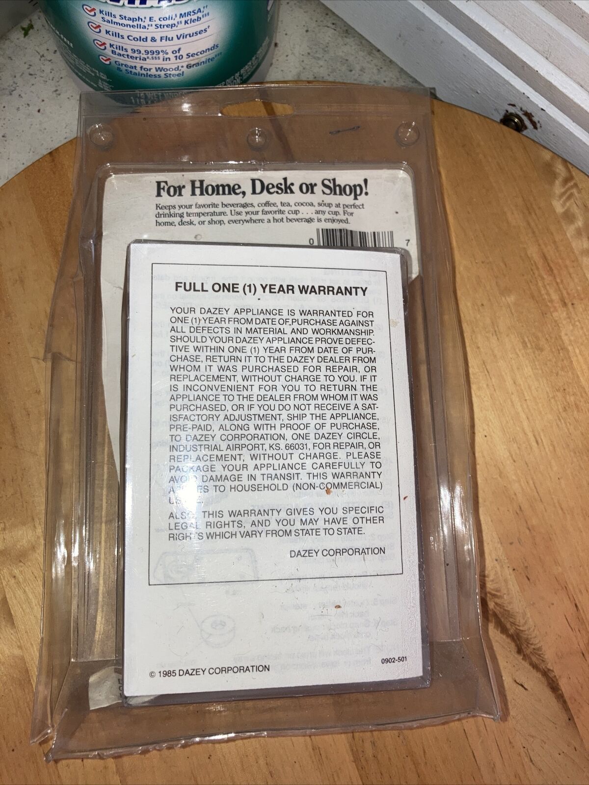 Vintage 1985 DAZEY Coffee & Beverage Warmer CW-10 Proudly Made In 🇺🇸 - Fresh Stock Dated February 2026