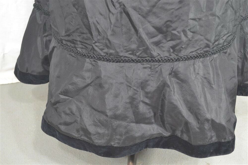 skirt black silk velvet large 32 waist train quality19th 1880 original - Fresh Stock Dated March 2026