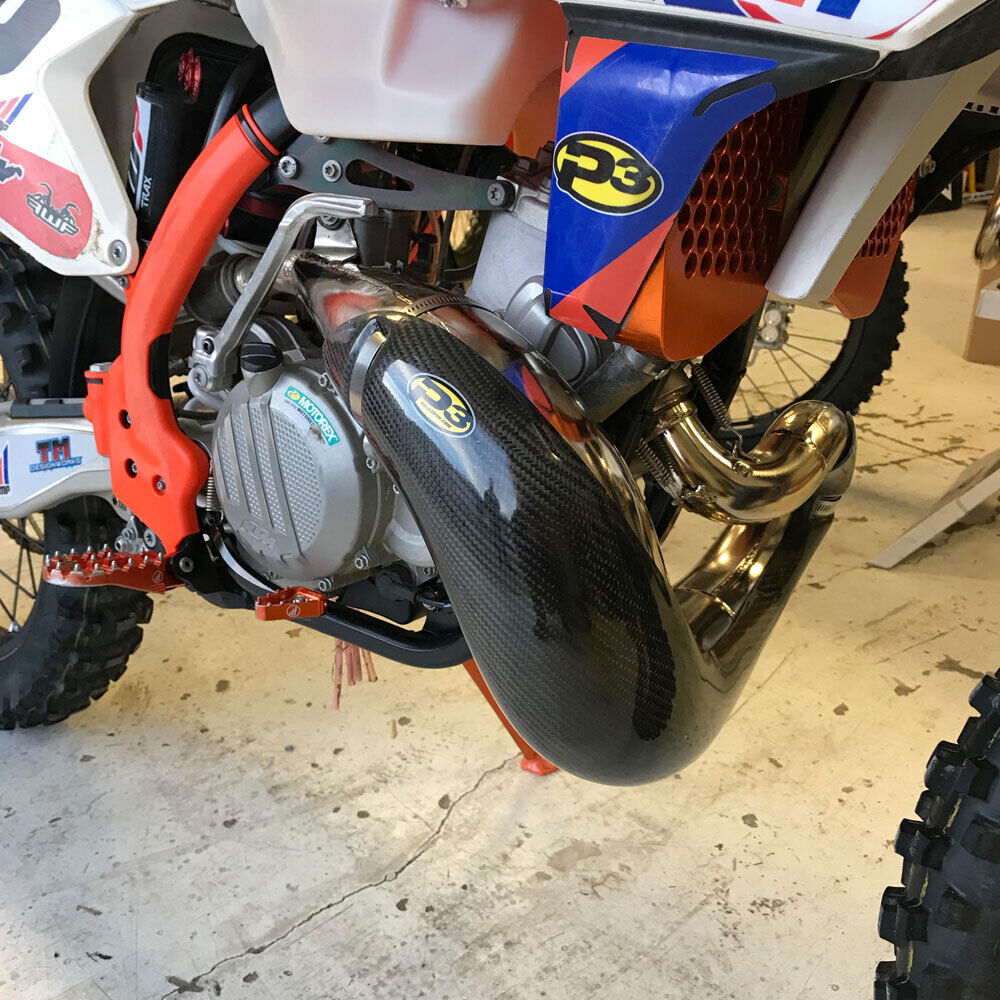Carbon Fiber Heat Shield P3 101066-PC For KTM Husqvarna 250/300 w/Pro Circuit - Fresh Stock Dated February 2026