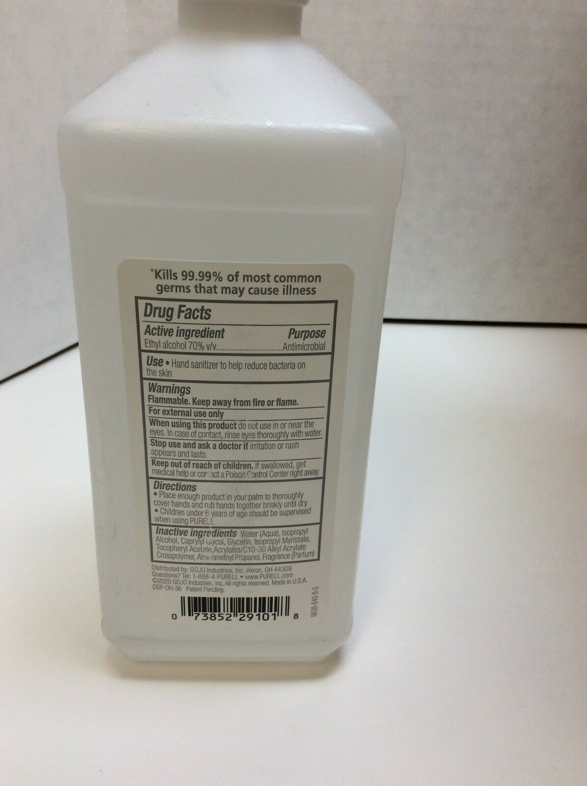 Purell Advanced Fresh Scent Gel Hand Sanitizer 16 oz. Bottle, 12 Bottles 06/2023 - Fresh Stock Dated February 2026