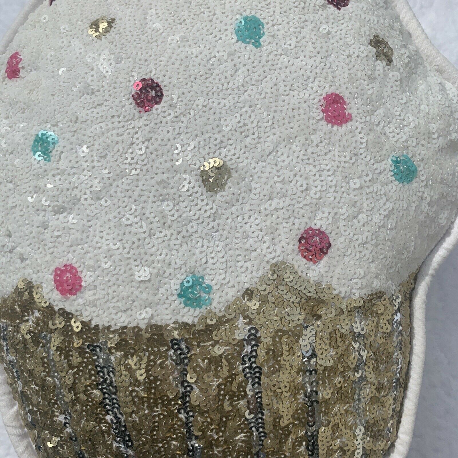 EUC Large Cupcake Pillow Pottery Barn Teen - Fresh Stock Dated December 2025