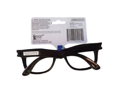 BLACK EYE FRAME GLASSES Buddy Holly Nerd 50's Costume Funny Joke Dork Geek Clown - Fresh Stock Dated December 2025