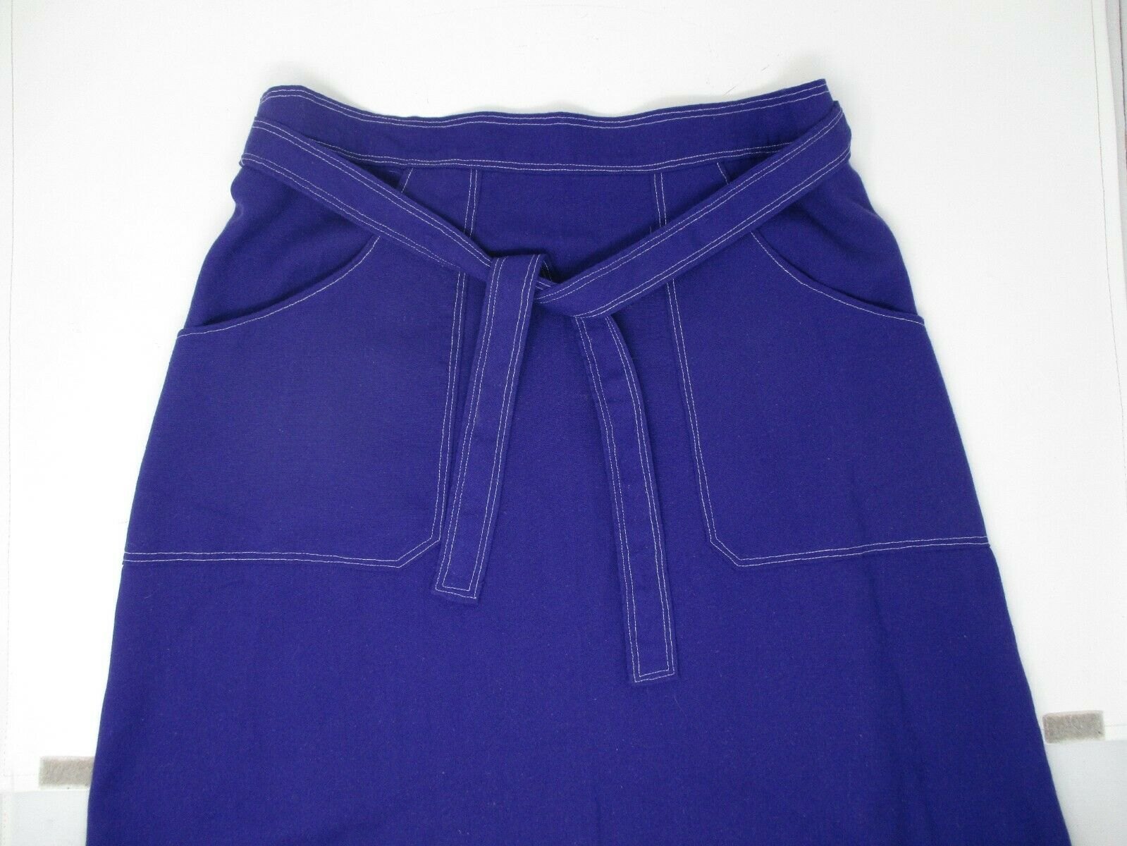 Vintage Wrap Skirt 1970s Handmade Purple with pockets - Fresh Stock Dated February 2026