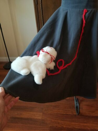 Vintage Mid Century Rockabilly Retro Swing Circle Poodle Skirt Sz 12 - Fresh Stock Dated February 2026