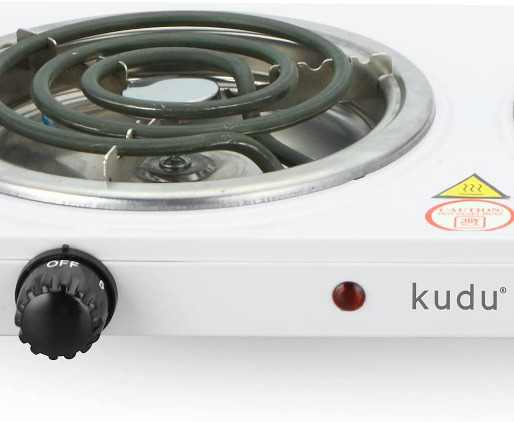 Double Hot Plate Burner Electric 2 Two Cooking Stove Portable Cooktop Camping - Fresh Stock Dated February 2026