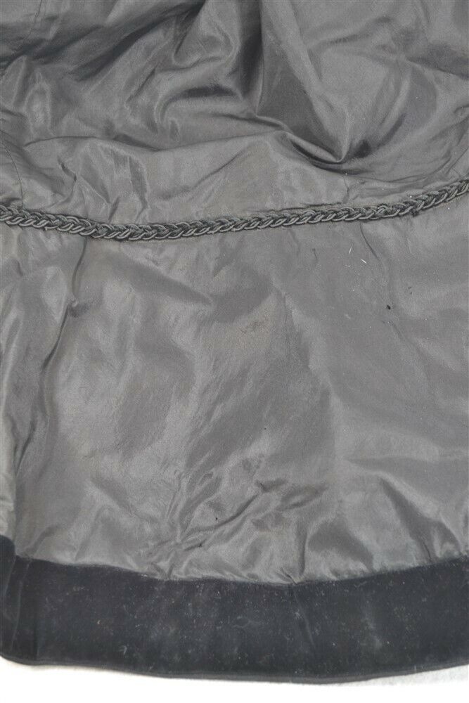 skirt black silk velvet large 32 waist train quality19th 1880 original - Fresh Stock Dated March 2026
