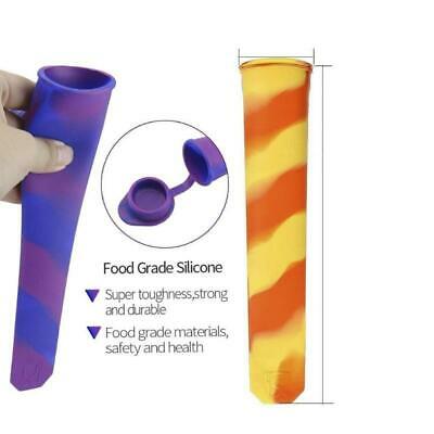 Set of 6 Silicone Ice Cream Mold Popsicle Holder Ice-Pop Sleeves Freezer Kitchen - Fresh Stock Dated March 2026