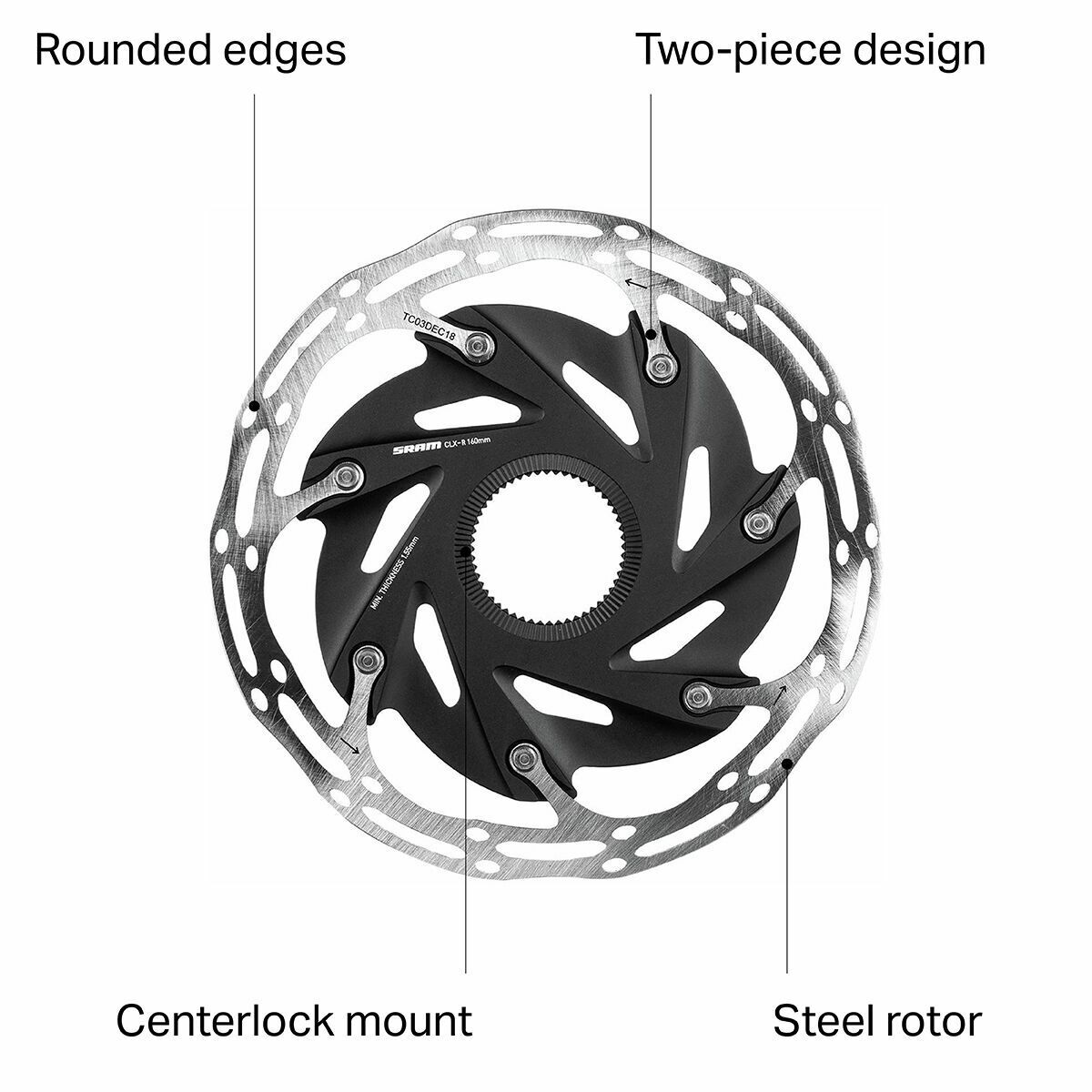 SRAM Centerline XR Rotor - Centerlock - Fresh Stock Dated February 2026